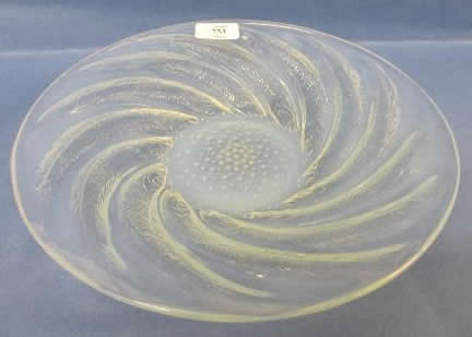 Rene Lalique Shallow Bowl Poissons