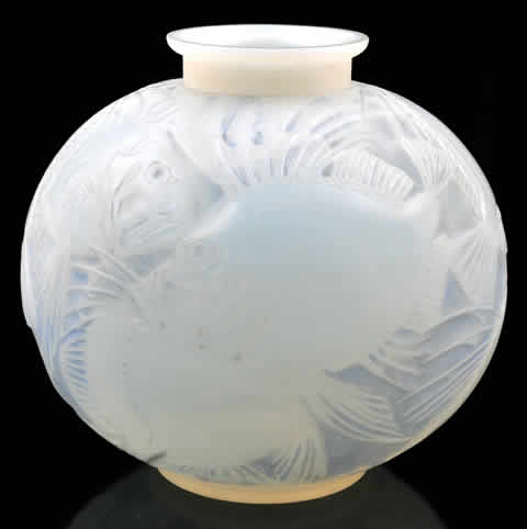 Rene Lalique Vase Poissons