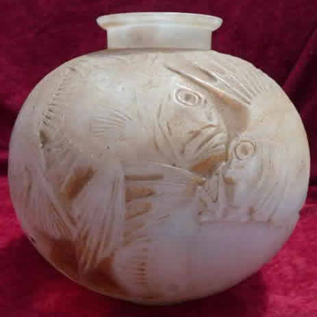 Rene Lalique Vase Poissons