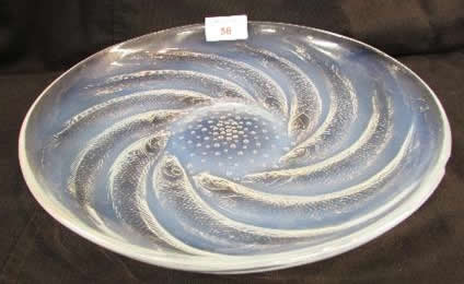 Rene Lalique Shallow Bowl Poissons