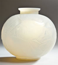 Rene Lalique Vase Poissons