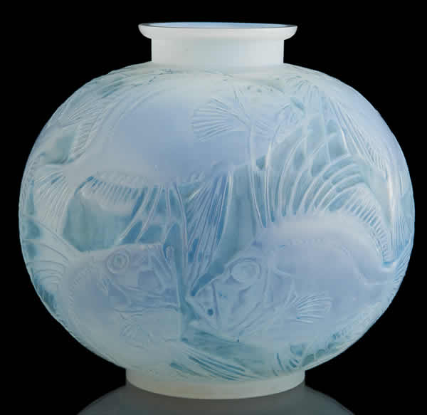 Rene Lalique Vase Poissons