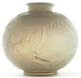 Rene Lalique Vase Poissons