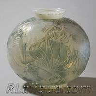 Rene Lalique Vase Poissons
