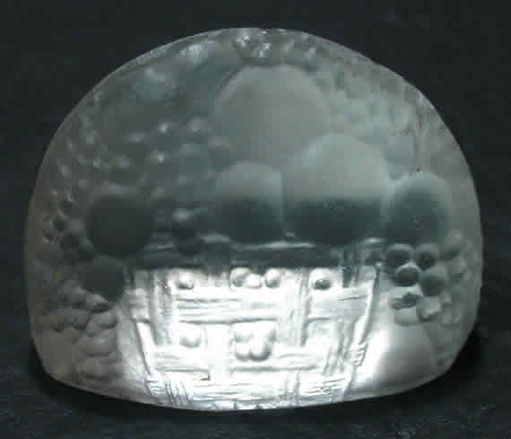 Rene Lalique Menu Card Holder Pommes