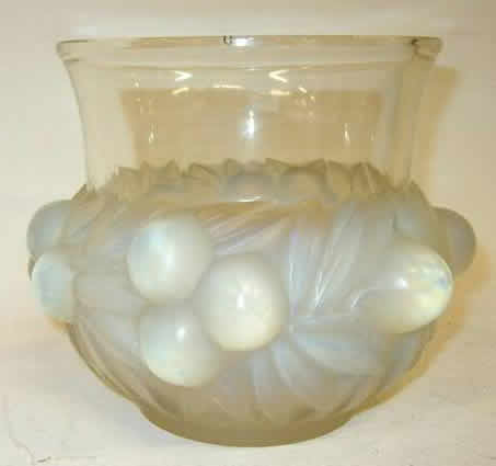 Rene Lalique Vase Prunes