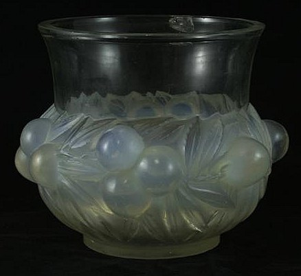 Rene Lalique Vase Prunes