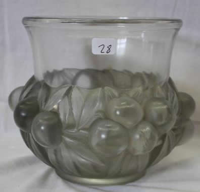 Rene Lalique Vase Prunes