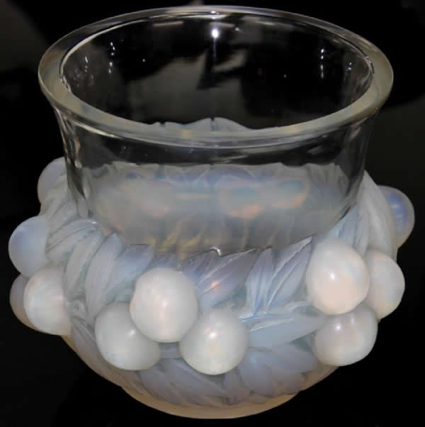 Rene Lalique Vase Prunes