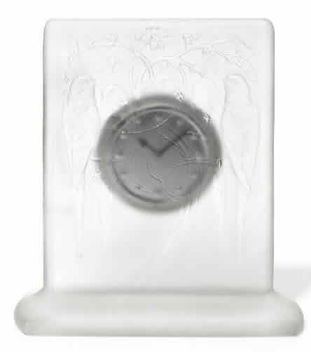 Rene Lalique Clock Quatre Perruches