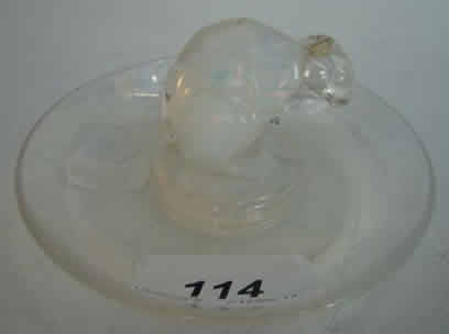 Rene Lalique Ashtray Rabbit