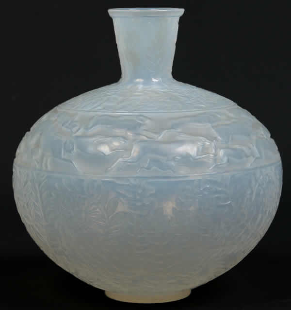 Rene Lalique Vase Rabbits