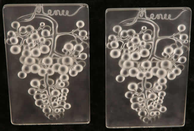 Rene Lalique Menu Raisin Muscat