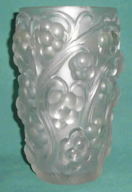 Rene Lalique Vase Raisins