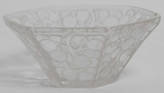 Rene Lalique Bowl Raisins Six Pans
