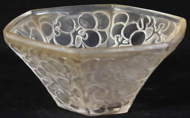 Rene Lalique Bowl Raisins Six Pans