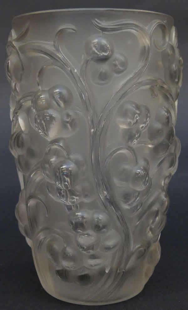 Rene Lalique Vase Raisins
