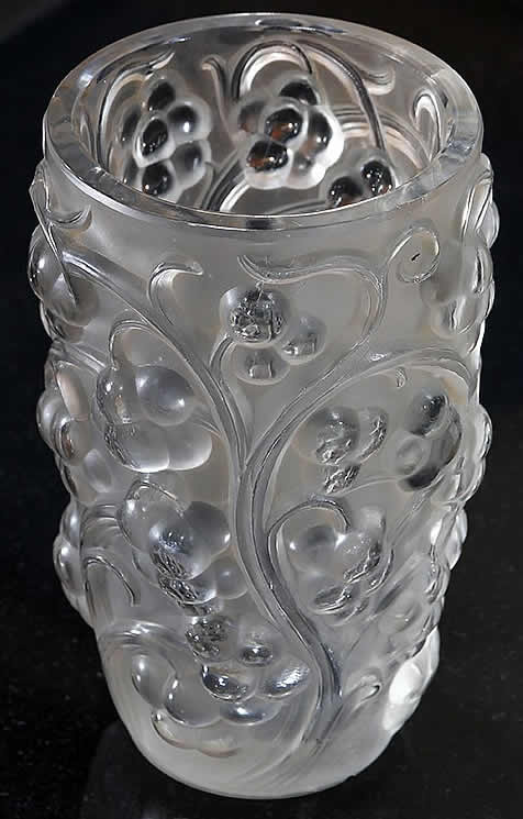 Rene Lalique Vase Raisins