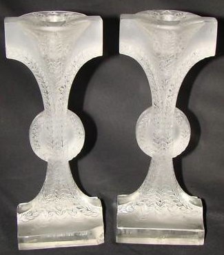 Rene Lalique Rameaux Candleholder