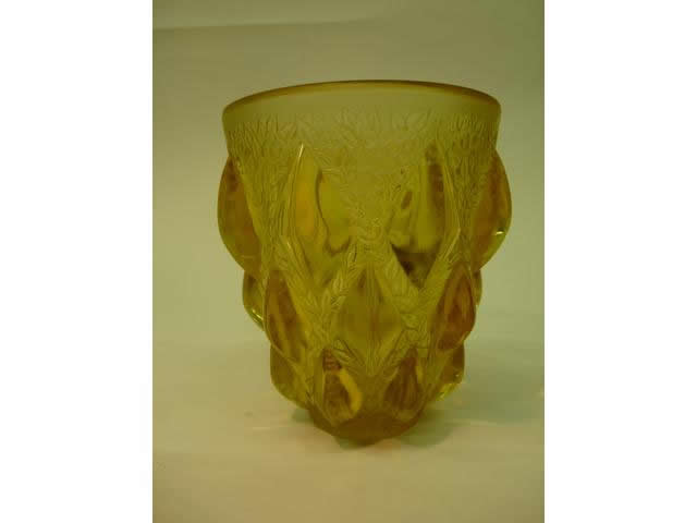 Rene Lalique Vase Rampillon