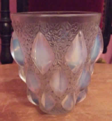 Rene Lalique Opalescent Vase Rampillon