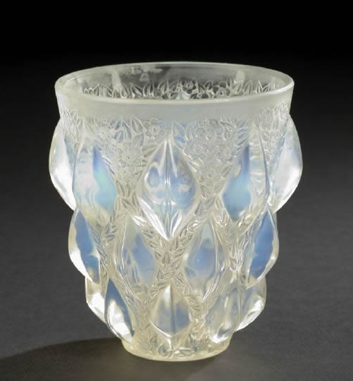 Rene Lalique Vase Rampillon