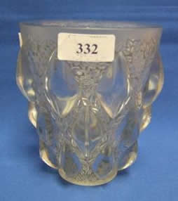 Rene Lalique Vase Rampillon