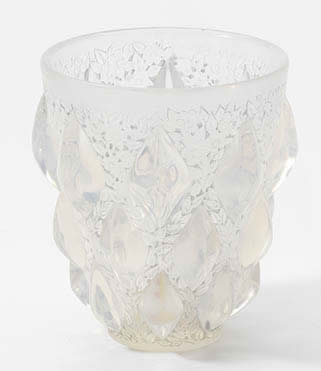 Rene Lalique Vase Rampillon