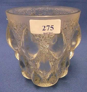 Rene Lalique Vase Rampillon