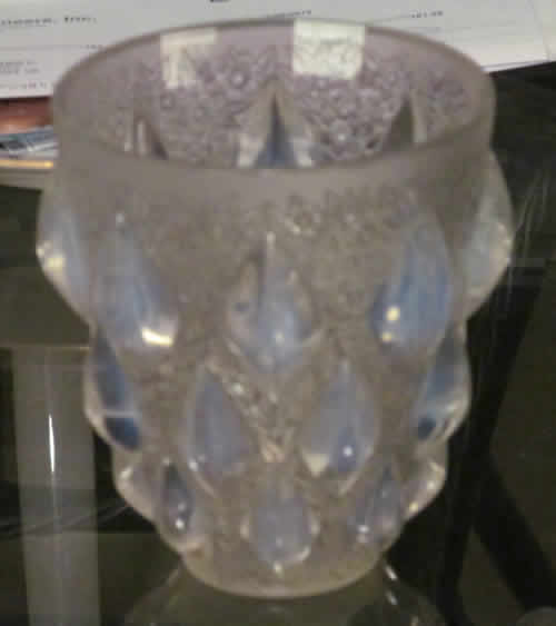 Rene Lalique Vase Rampillon