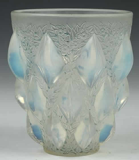 Rene Lalique Vase Rampillon