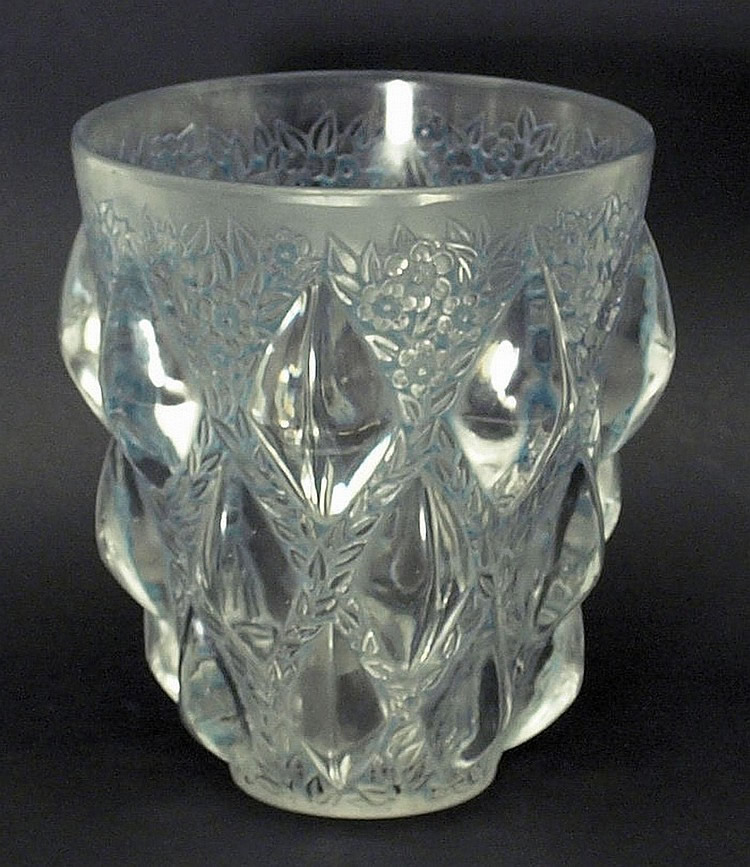 Rene Lalique Vase Rampillon