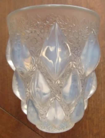 Rene Lalique Vase Rampillon
