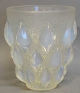 Rene Lalique Vase Rampillon