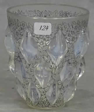 Rene Lalique Vase Rampillon