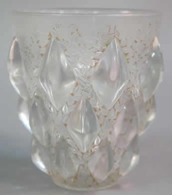 Rene Lalique Vase Rampillon