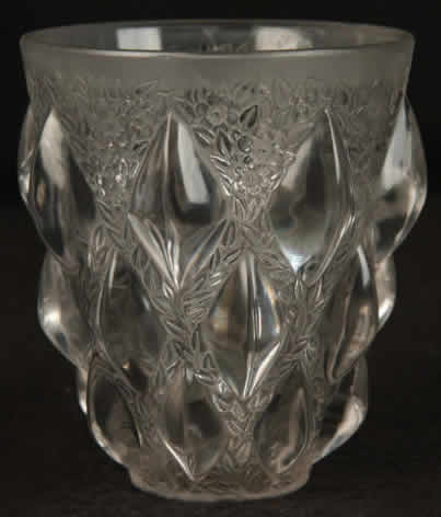 Rene Lalique Vase Rampillon
