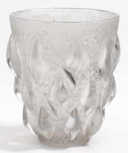 Rene Lalique Vase Rampillon