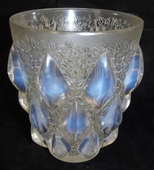 Rene Lalique Vase Rampillon
