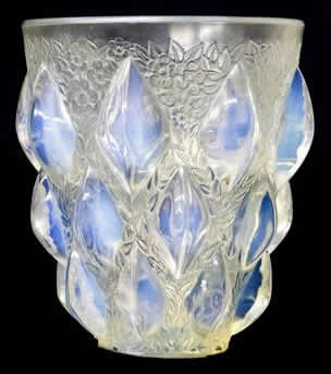 Rene Lalique Vase Rampillon