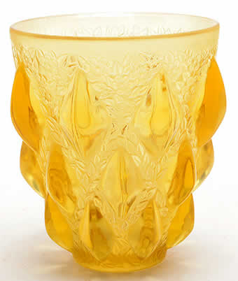 Rene Lalique Vase Rampillon