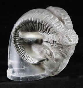 Rene Lalique Car Mascot Rams Head