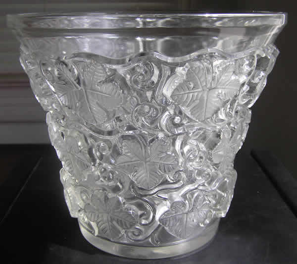 Rene Lalique Ice Bucket Reims