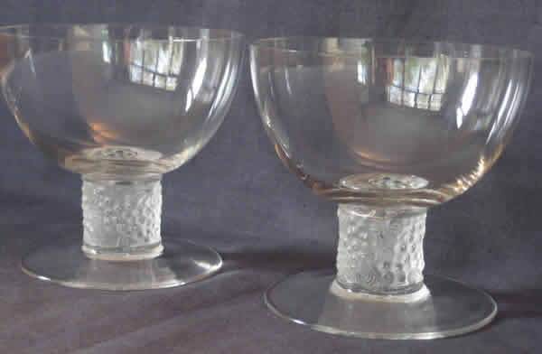 Rene Lalique Champagne Glass Ricquewihr