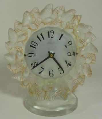 Rene Lalique Clock Roitelets