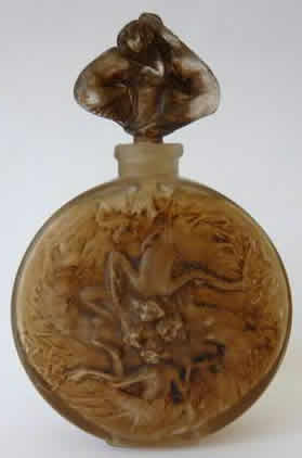 Rene Lalique Rosace Figurines Perfume Bottle