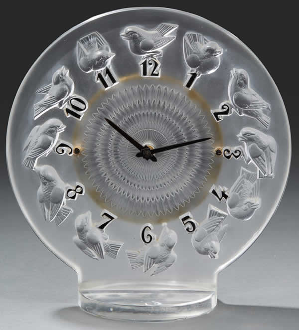 Rene Lalique Pendule Rossignols