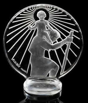 Rene Lalique Mascotte De Radiateur Saint-Christophe