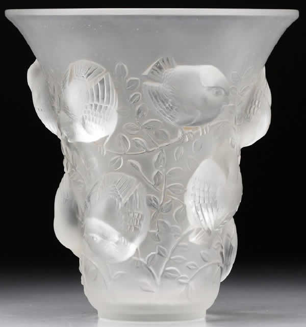 Rene Lalique Vase Saint Francois
