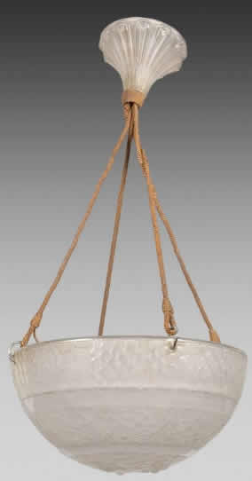 Rene Lalique Light Fixture Saint-Vincent